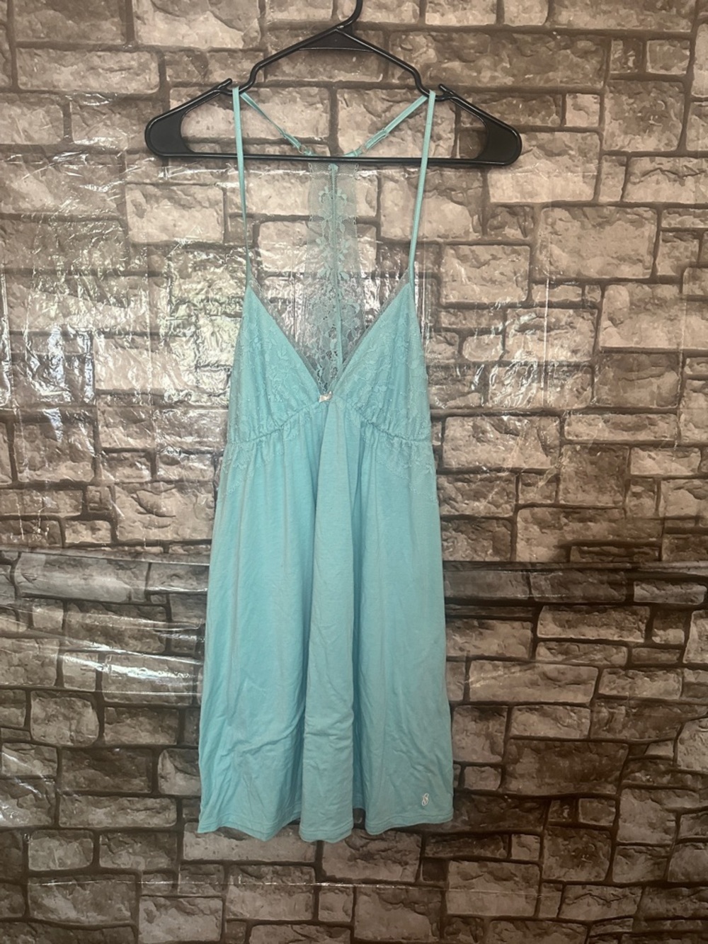 Victoria’s Secret baby blue sexy lace nightgown size medium